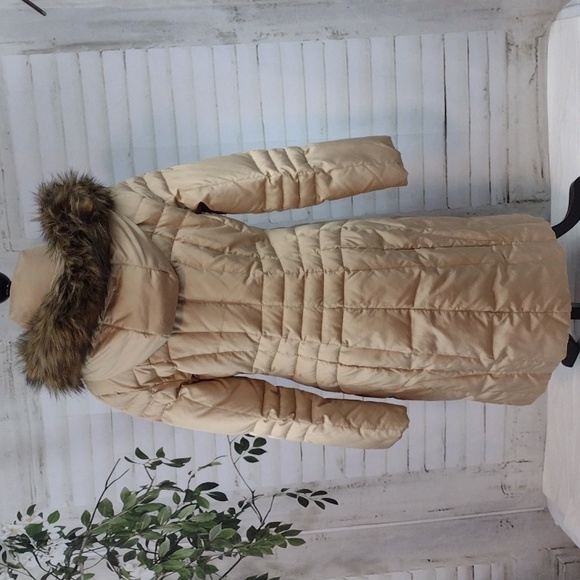 Calvin Klein Down Filled Puffer Coat in Champagne Size XS - Picture 7 of 10